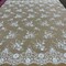 1 Yard Radiant Gold Beaded Lace Fabric Embroidered on Polyester Net Mesh 52 inch Width